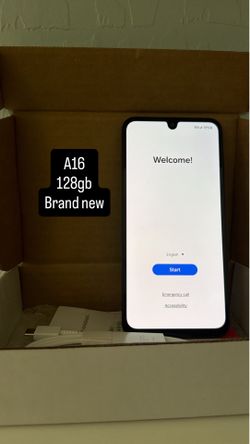 Samsung A16 5g. Brand New! Free month! $80 everything