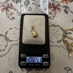 10K Gold MoneyBag Pendant 