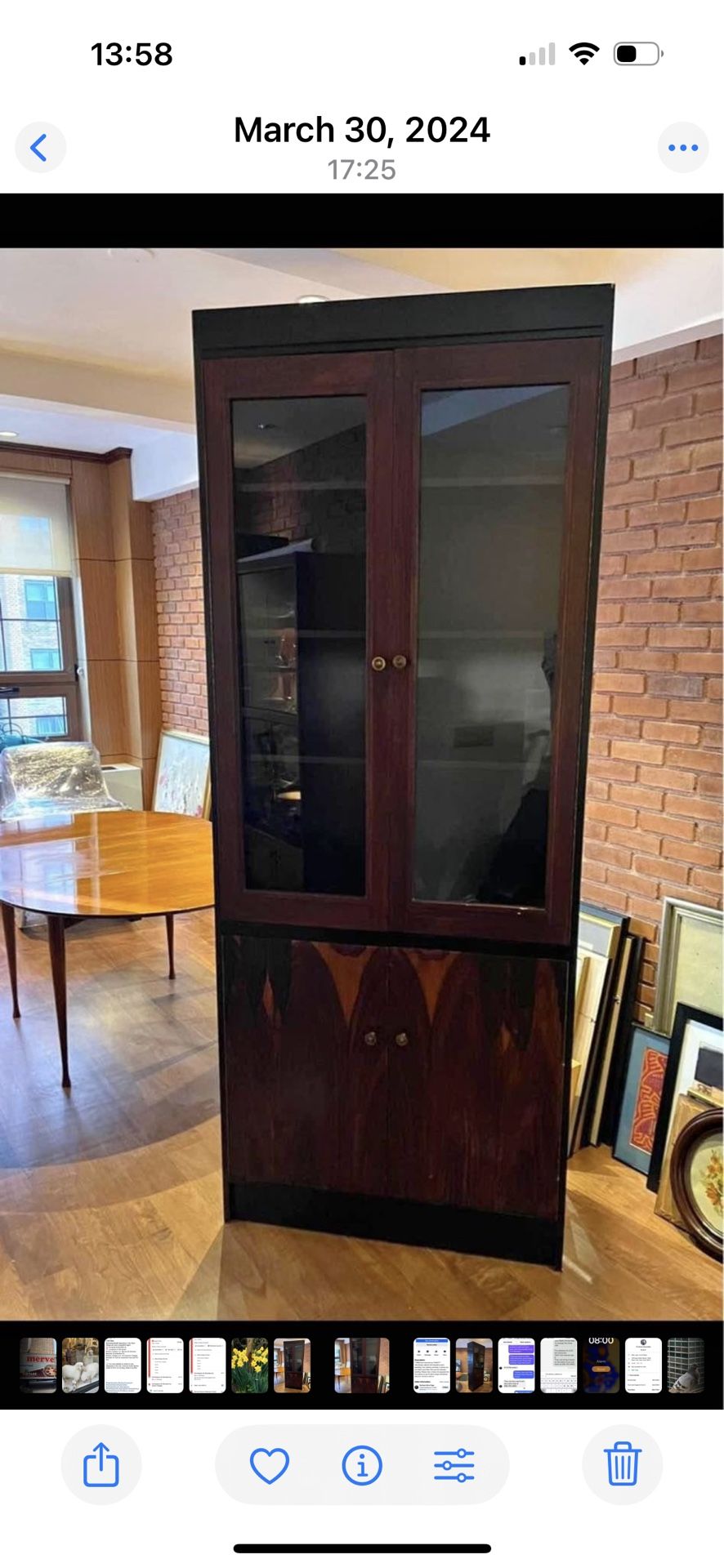 Tall Antique Wooden Cabinet