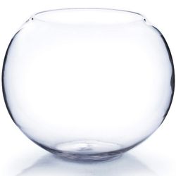 Large Round Fish Bowl Tank 2.5 Gallons