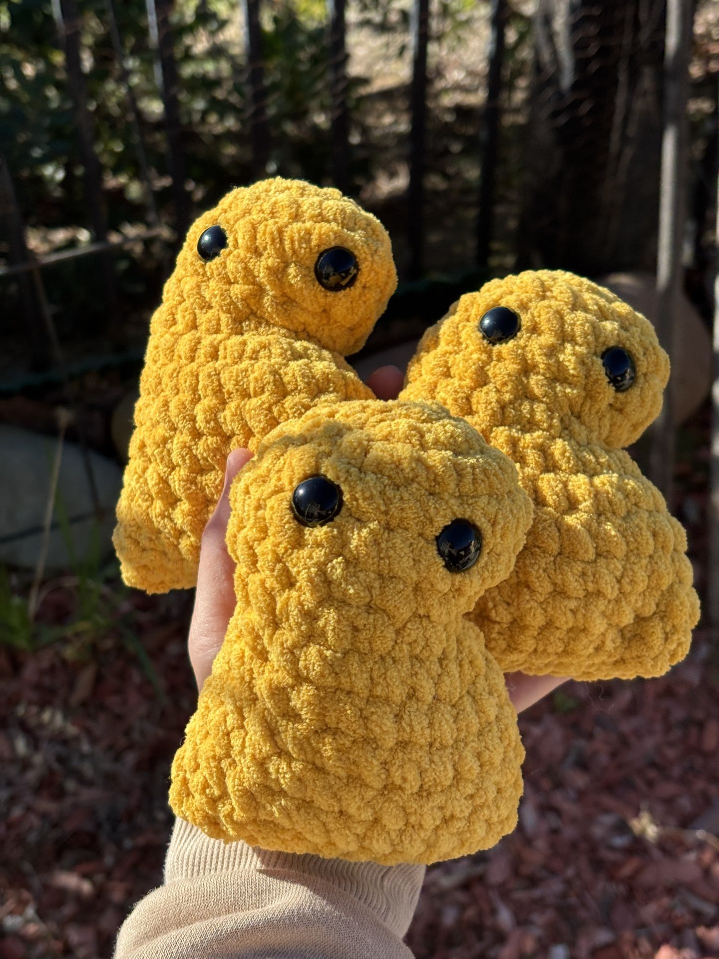 Crochet Emotional Support Chicken Nuggets $10 Each
