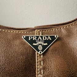PRADA MILANO Brown Leather Bag