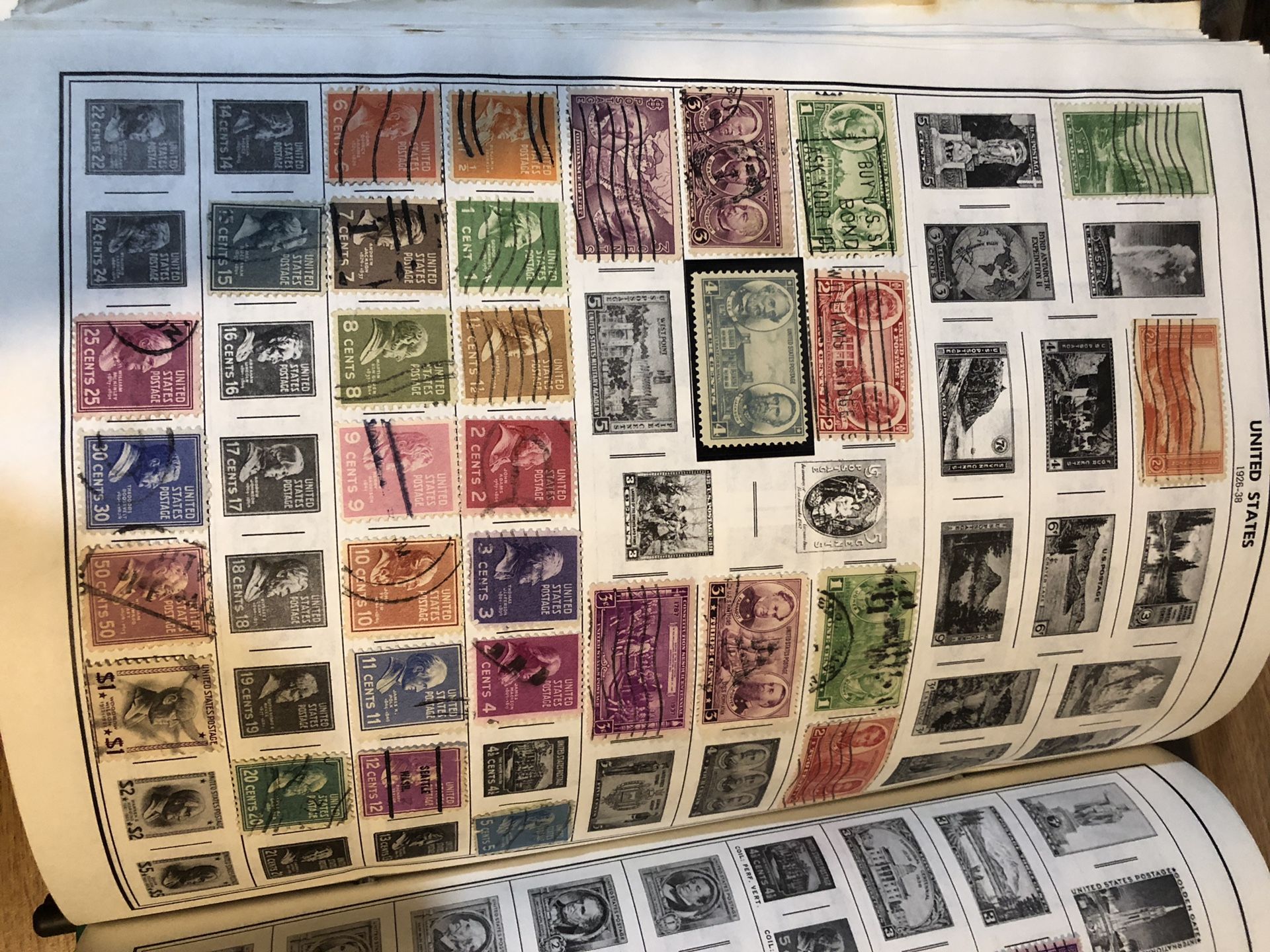 Stamp Collection U.S. Stamps 1924-1938