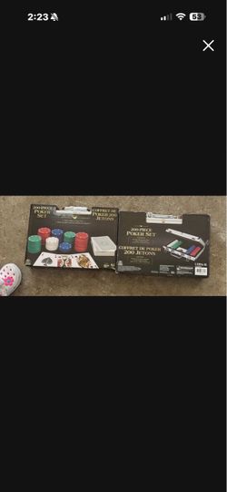 2 Brand New Poker Sets