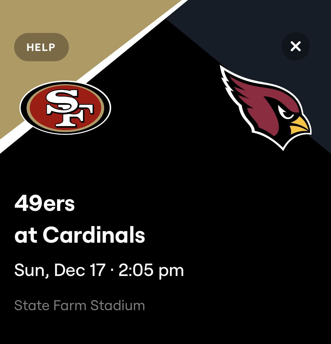 49ers vs Cardinals - FRONT ROW ON THE FIELD for Sale in Phoenix, AZ -  OfferUp