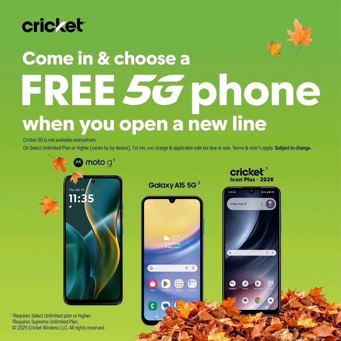 FREE PHONE WITH NEW LINE