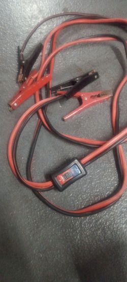 10 ' Duralast Jumper cables with Battery meter