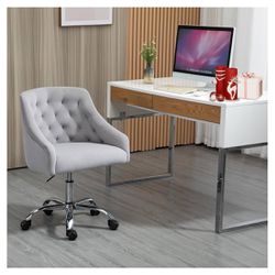 Gray Vanity/Desk Chair 