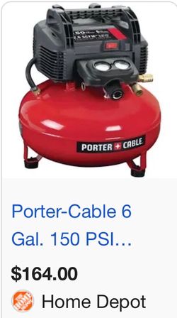 Porter-Cable 6 Gallon 150 PSI Air Compressor