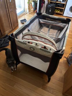Graco pack n play with movable baby carrier