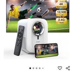 Video Projector - MUDIX 2022 Mini Projector Native 1080P WiFi Portable Projector with Remote Control Supports HD AV USB for Phone Laptop DVD, iOS Andr