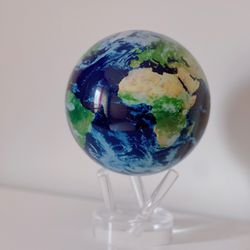Earth And Clouds Rotating Globe