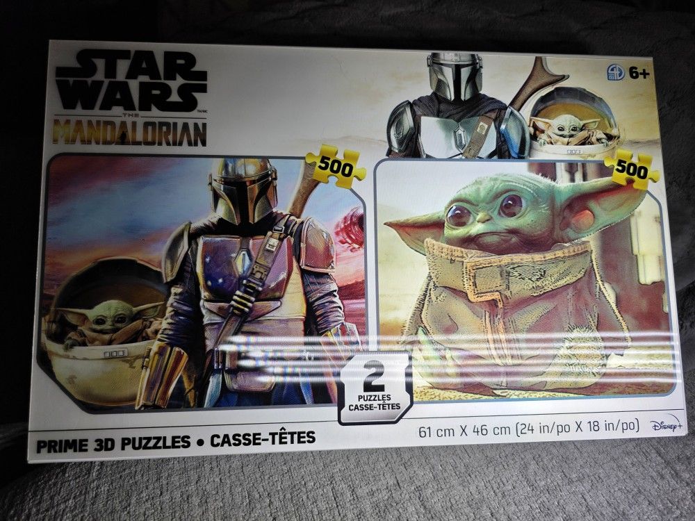 Star Wars: The Mandalorian Prime 3D Puzzles Two Pack *NEW*