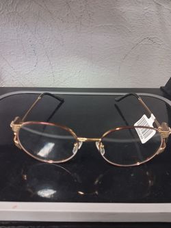 Versace MOD 1(contact info removed) Gold Metal Oval Eyesglasses Frame