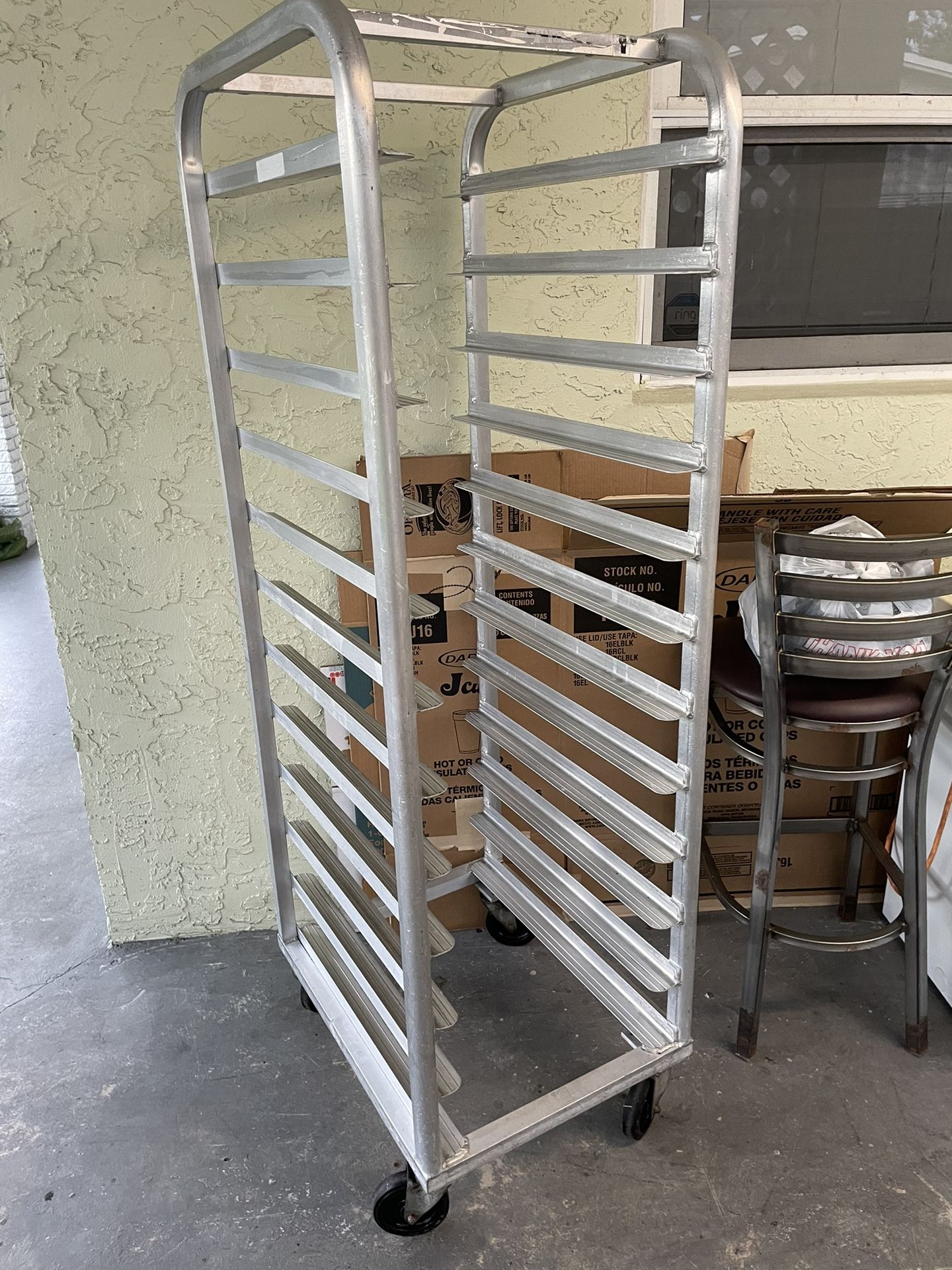 Bakery Full Sheet Pan Speed Rack with wheels