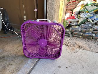 Purple Lasko Box Fan – Works Great – $10