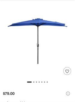 9ft Half umbrella with stand