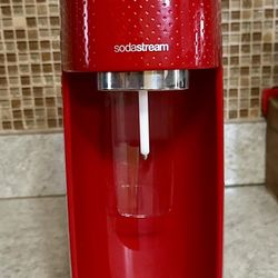 SodaStream Sparkling Water Maker – Red (With CO₂ Cylinder)