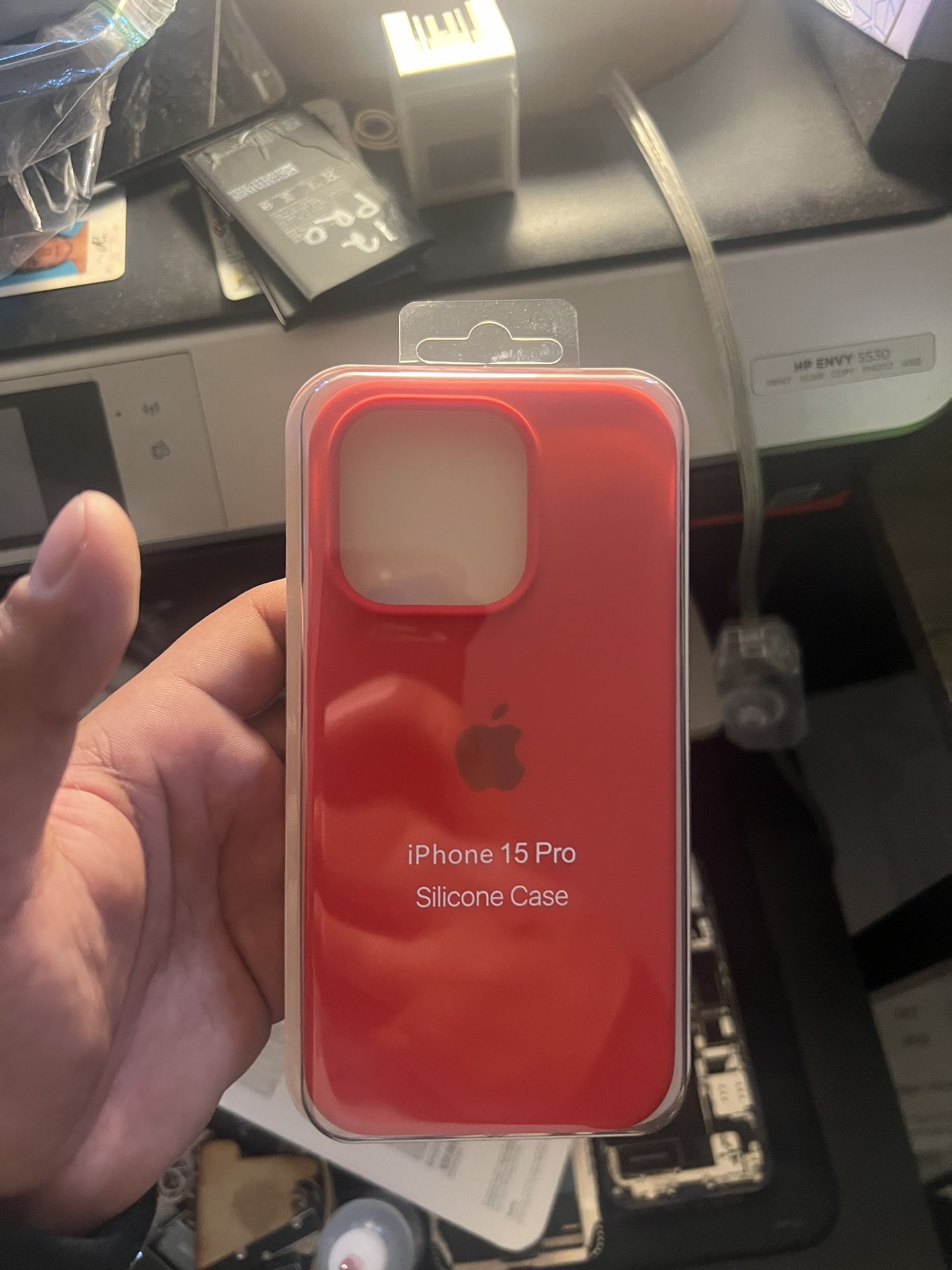 Apple iPhone 15 Pro Red Silicone Case