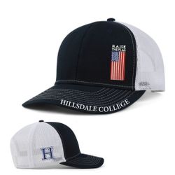 American Flag Badge Hat Hillsdale College 

13 $