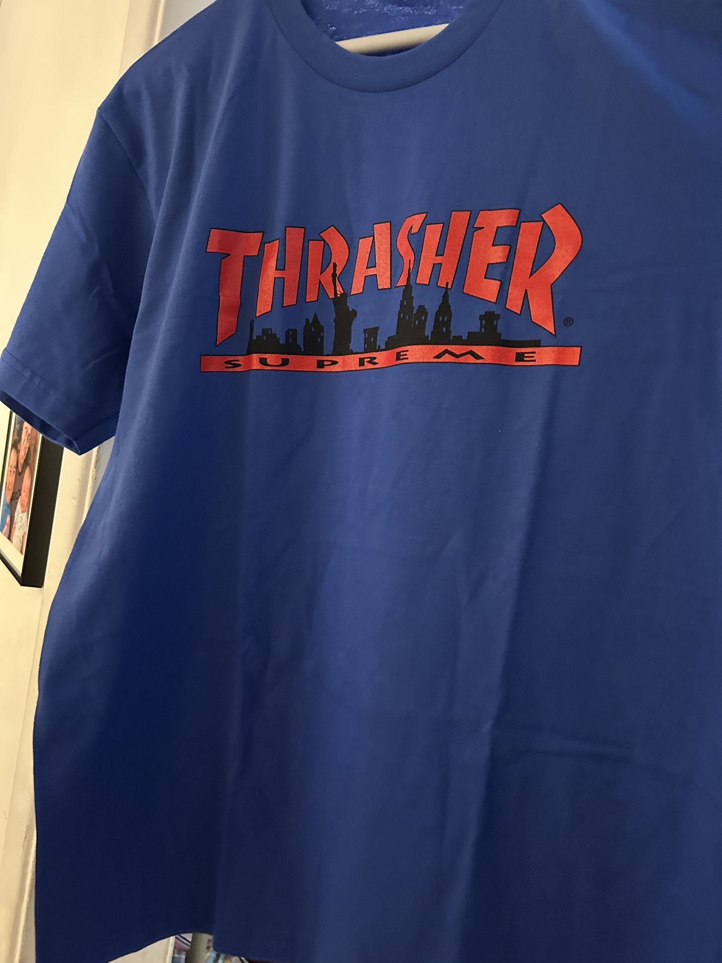 New Size Medium Supreme Tee Thrasher Royal