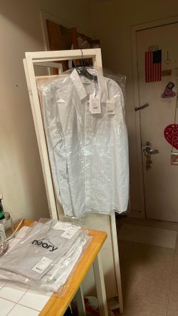 Theory Project White With Blue Line XL Long Steve