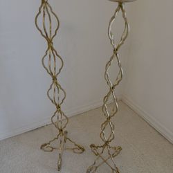 Tall Gold Candle Holders