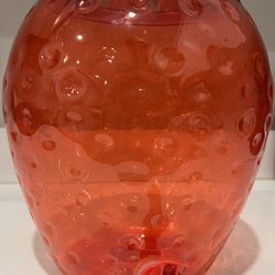 Sun Squad 2.1-gallon plastic figural strawberry beverage dispenser