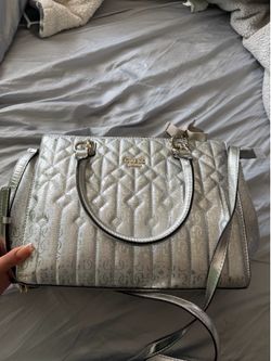 Guess silver bag