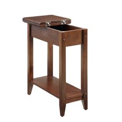 Convenience Concepts American Heritage Espresso Flip Top End Table