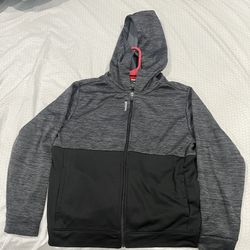 Reebok Hoodie Youth Size Medium Full Zip Long Sleeve Black