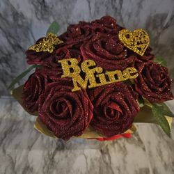 Dozen Glitter Rose Bouquet 