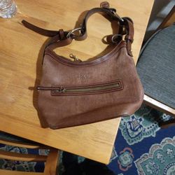 Vintage Dooney & Bourke 1975 Brown Pebbled Leather Hobo Shoulder Bag - Good Condition!