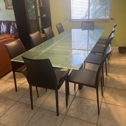Complete Scandinavian 6-8 Seat Dining Set