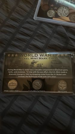 WW2 Silver War Nickels Set Sealed