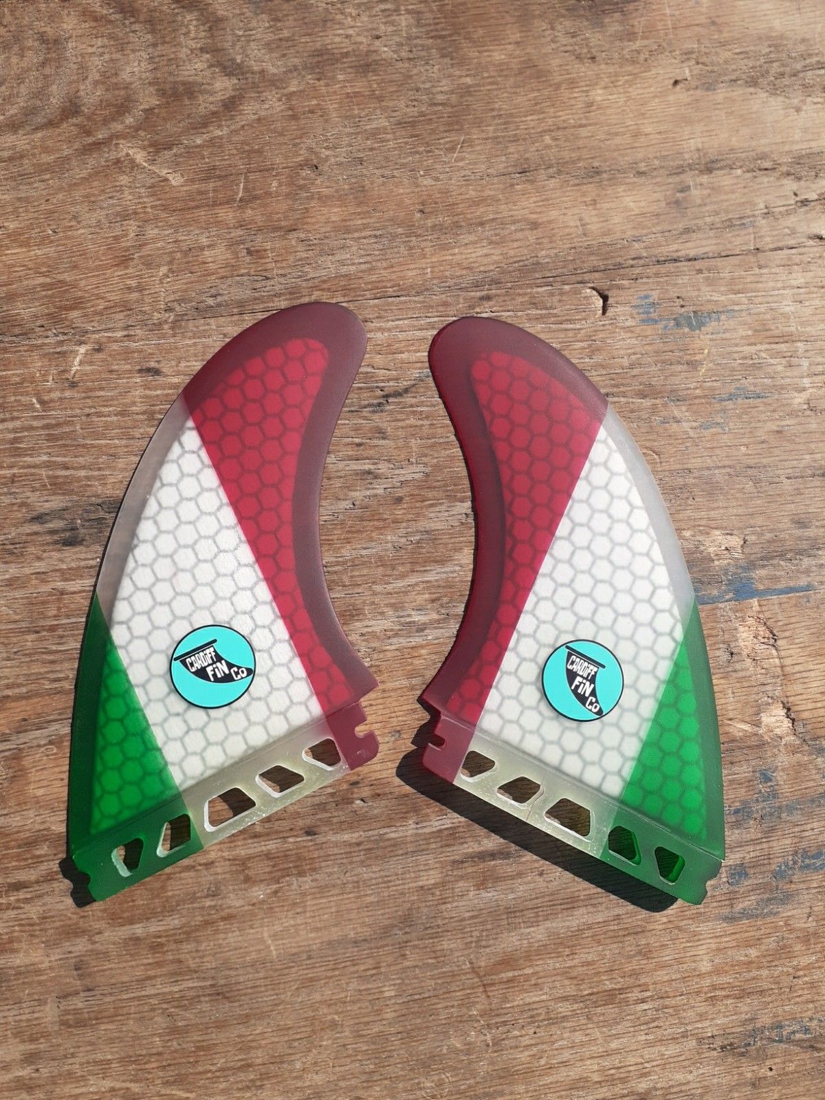 👍👍👍Cardiff_Fin_co CUSTOM SURFBOARD FINS TWINS, QUADS ALL BASES FCS1, FCS2 ...$55..