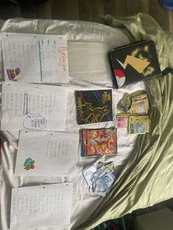 Selling pokemon cards binder and more