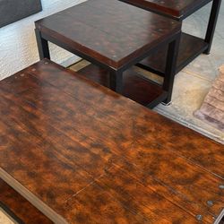 Pier One Center Table And 2 Side Tables 