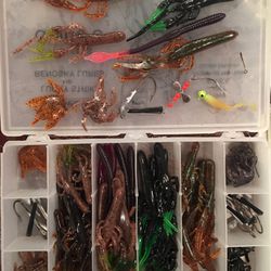 Fishing Lures And Worms Vintage