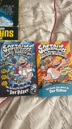 Captain Underpants Books by Dav Pilkey – 2 Pack