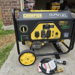 Generator Champion Dual Fuel 7850 Watts  $650 FIRM PRICE NUEVO $650 Precio Firme 