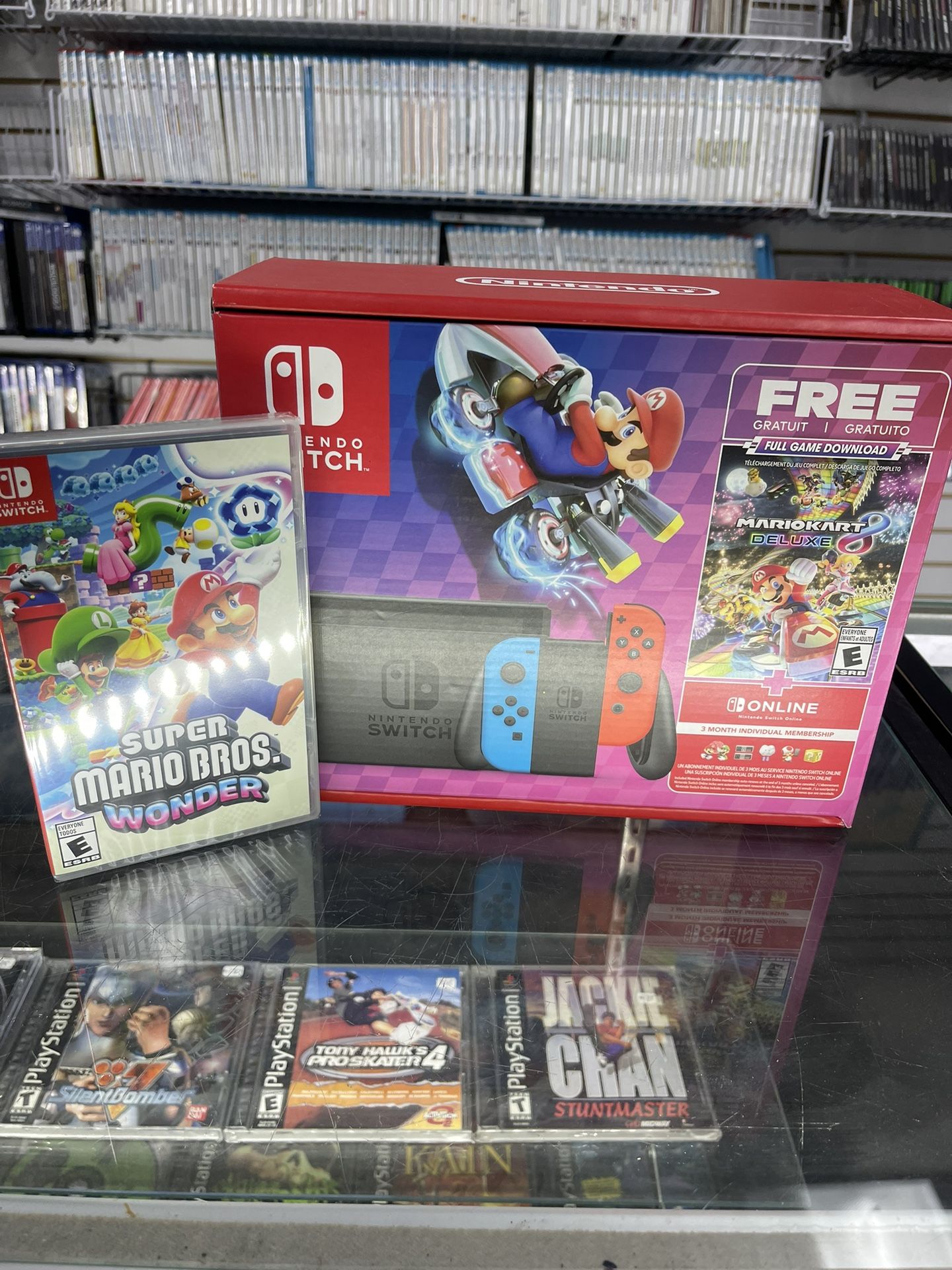 New Sealed Switch Bundle Mario Kart And Mario Wonders $340 Gamehogs 11am 7pm Valid Till 3/31 24