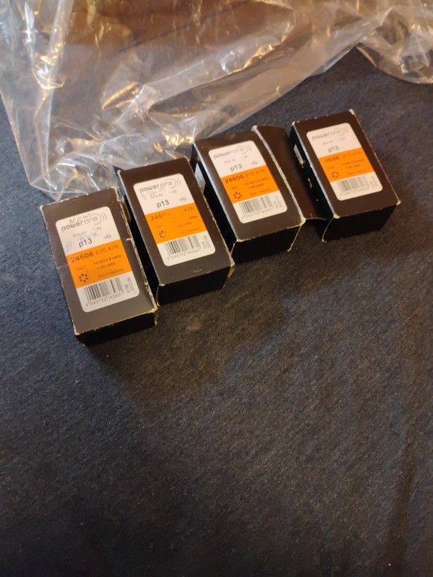 Power One Hearing Aid Batteries Size P13 - 60 Batteries Total New