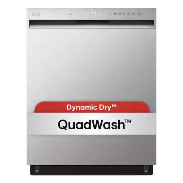 LG 24 in. in Stainless Steel Front Control Dishwasher