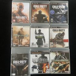Sony PlayStation 3 PS3 Game Lot(9 Games)CALL OF DUTY BATTLEFIELD ACE COMBAT (Post Nintendo Era)