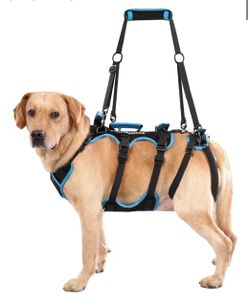 New Lafoty Dog Lift Harness for Medium Male Dogs , 2 in 1 Detachable Support Harness. With 4 handles