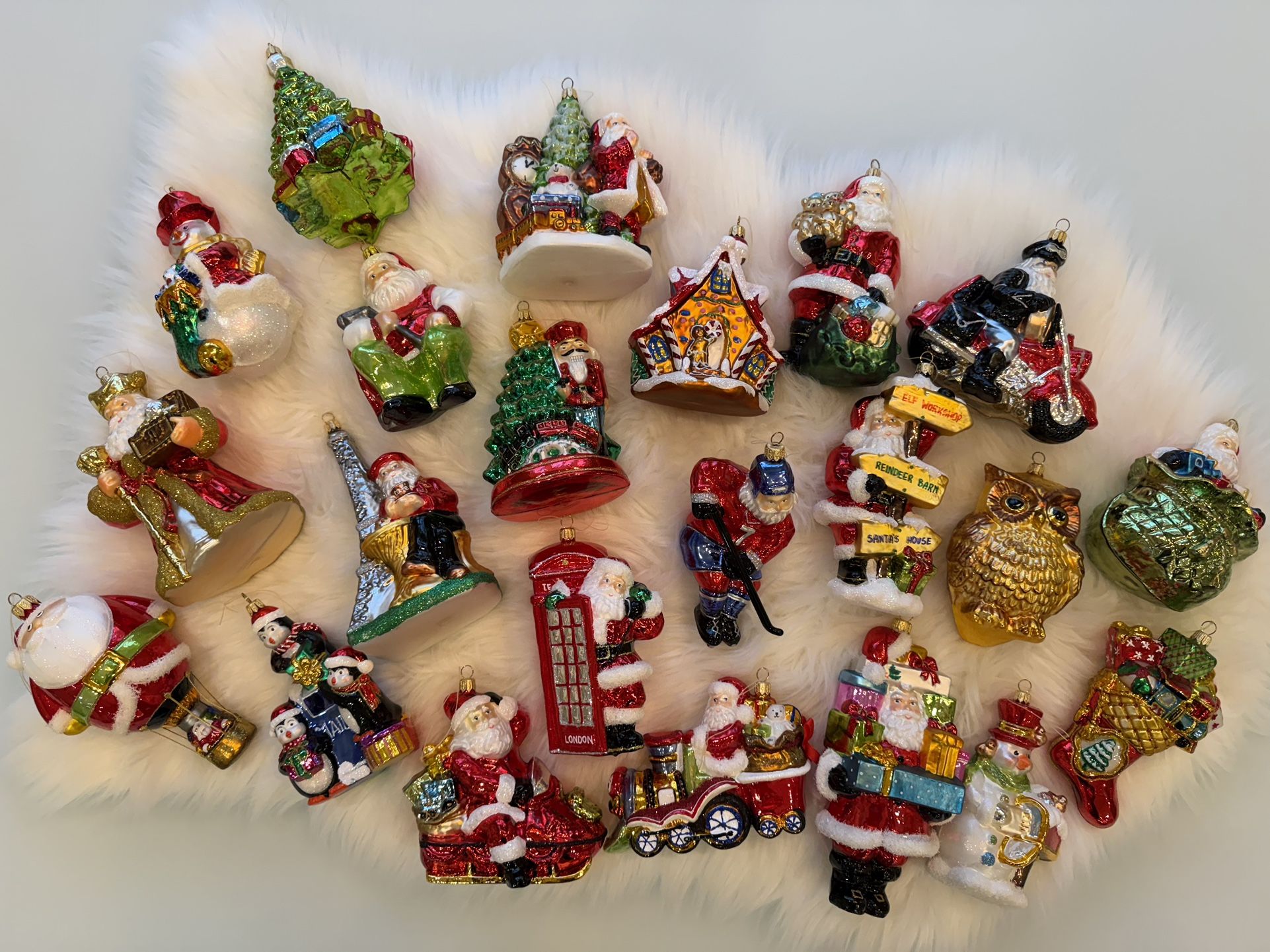 22 Pieces Glassware Art Studio Christmas Ornaments With Boxes