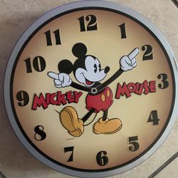 Mickey Mouse Clock Lollipop Tin Canister Series 1996 Empty