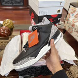 Jordan Retro 3 Black Cement 