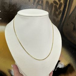 14k MICRO CUBAN CHAIN 